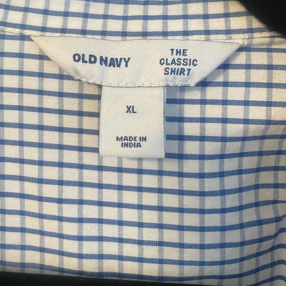 NWOT- Womans Blue/White Plaid Classic Fit Button Down - Picture 2 of 7